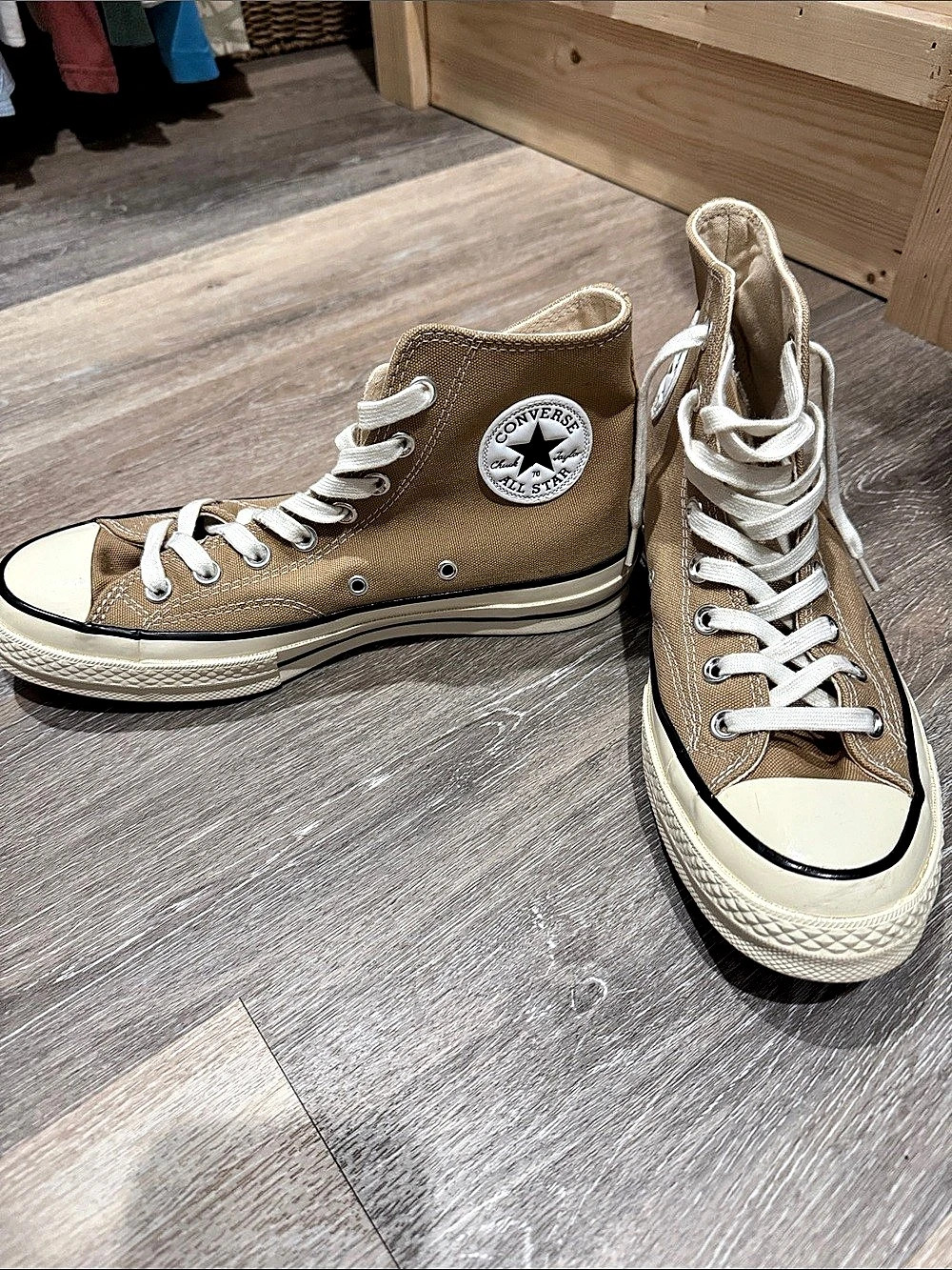 Converse Chuck 70 High Workwear - Egret Brown Sneakers Brown & White
